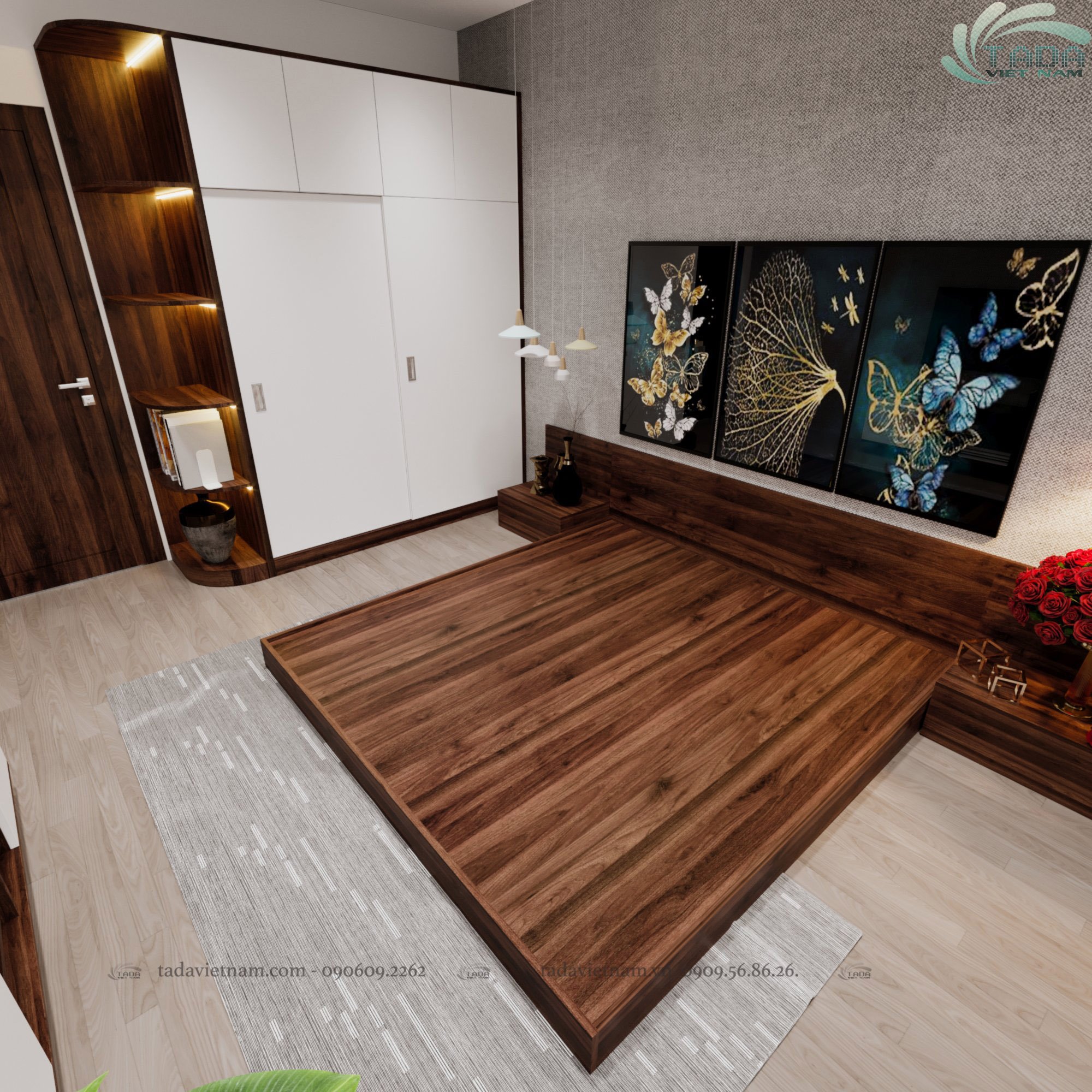 COMBO CHUẨN PHÒNG NGỦ GIƯỜNG TATAMI TADAVIETNAM - TD333