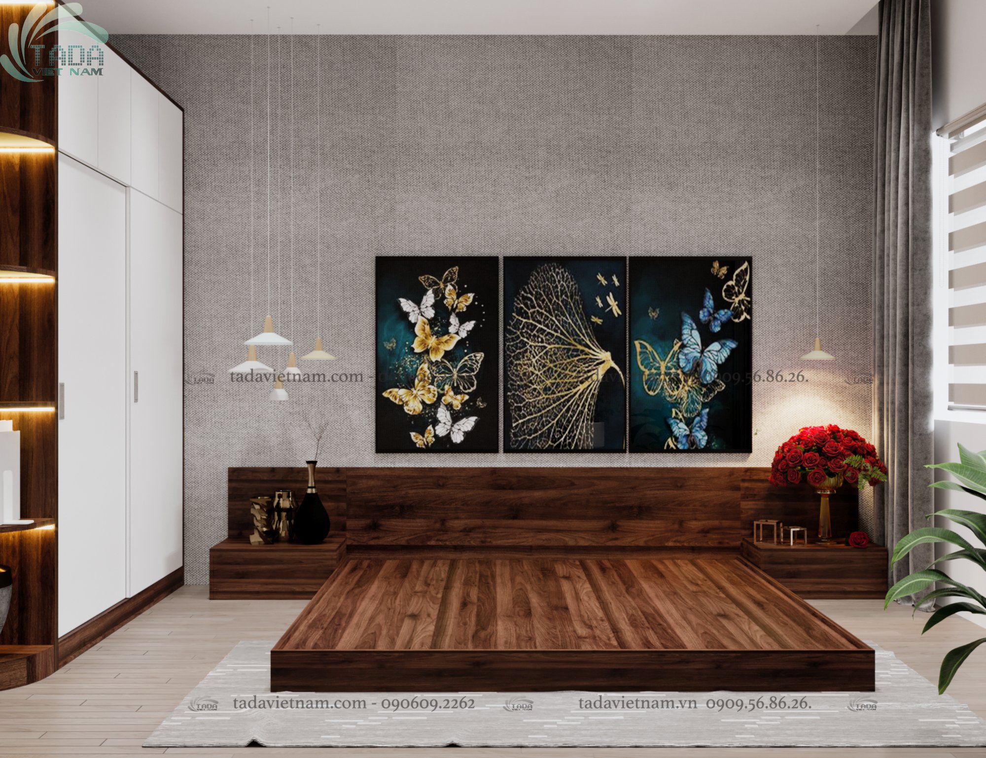 COMBO CHUẨN PHÒNG NGỦ GIƯỜNG TATAMI TADAVIETNAM - TD333