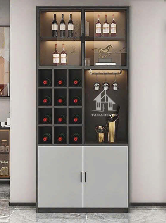 Tủ rượu đẹp phòng khách chất liệu gỗ MDF thương hiệu TADA- TDTR60