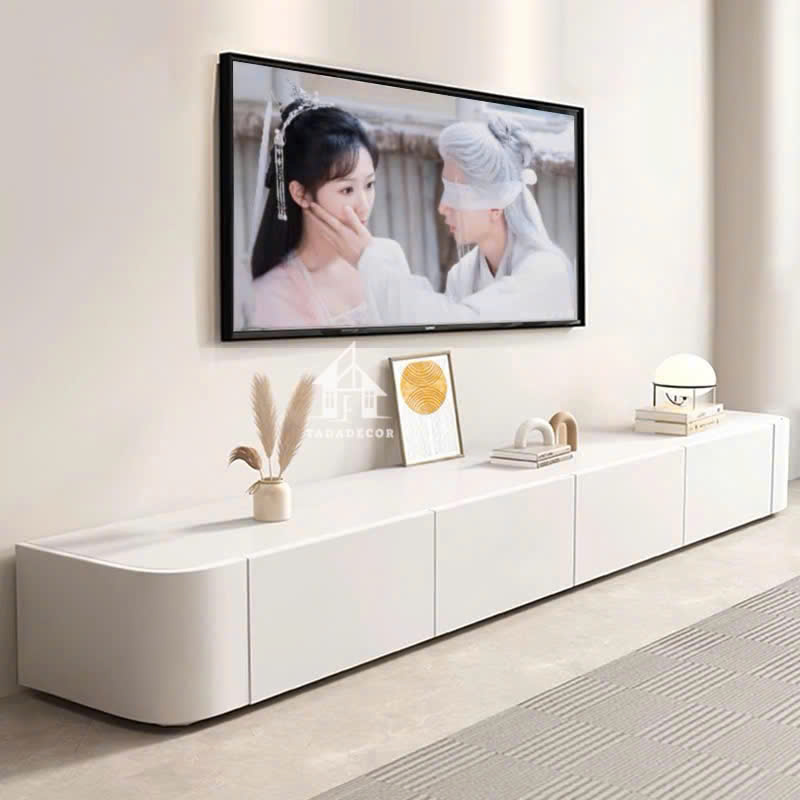 Kệ tivi để sàn phòng khách màu trắng thương hiệu TADA VIETNAM- TDTV886