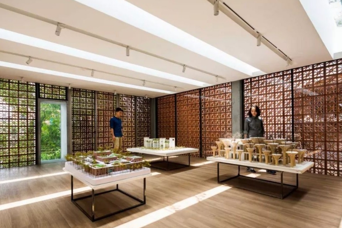 các gạch thông gió