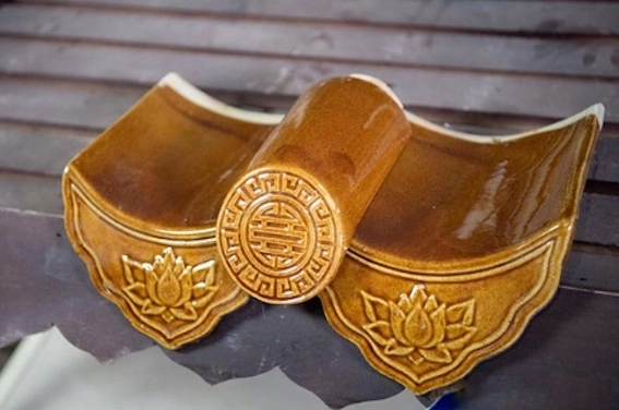 Ngói âm dương tráng men