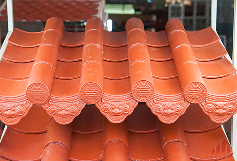 Ngói âm dương tạo nên nét đẹp cổ kính cho công trình