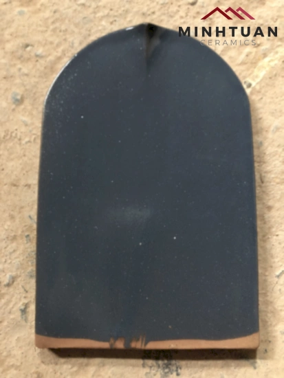 Ngói mũi hài men xanh fancy