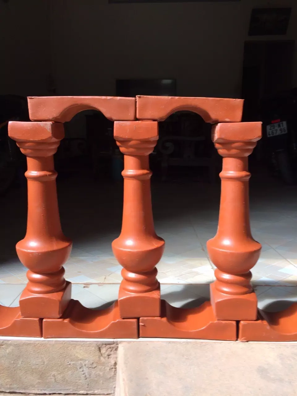 Sản phẩm lan can con tiện tại Gốm Minh Tuấn