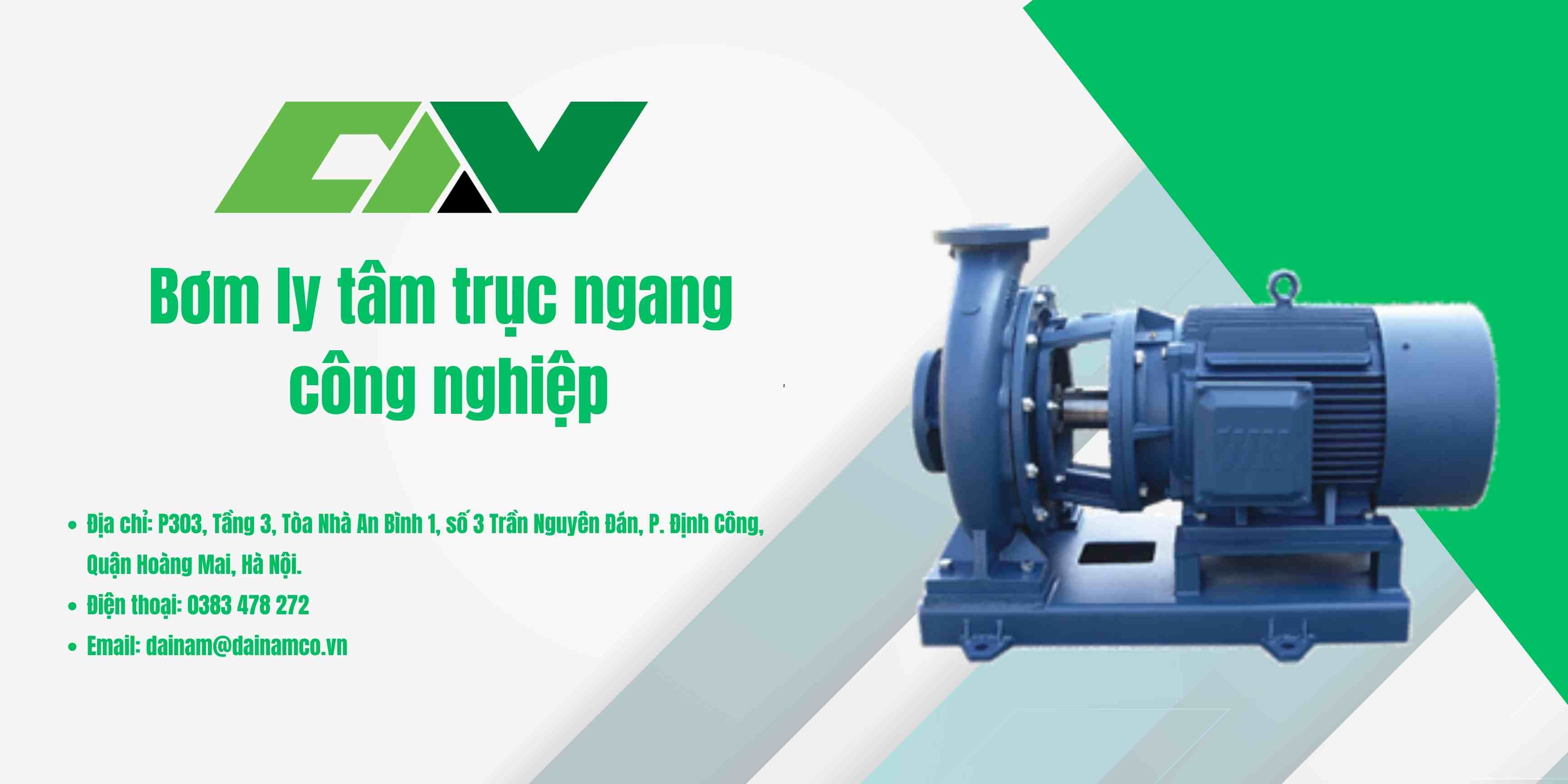 Bơm ly tâm trục ngang công nghiệp