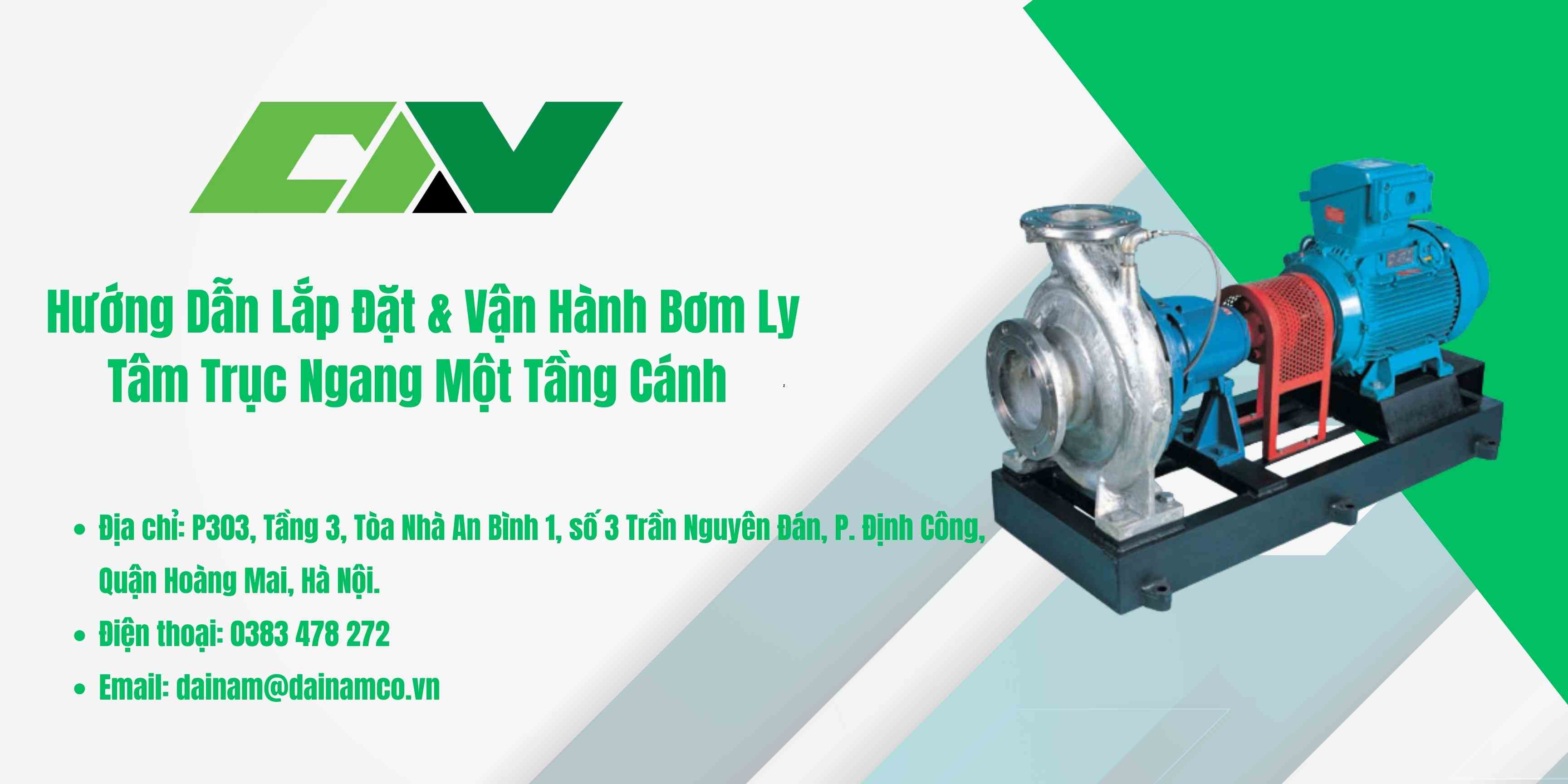 Bơm ly tâm trục ngang một tầng cánh