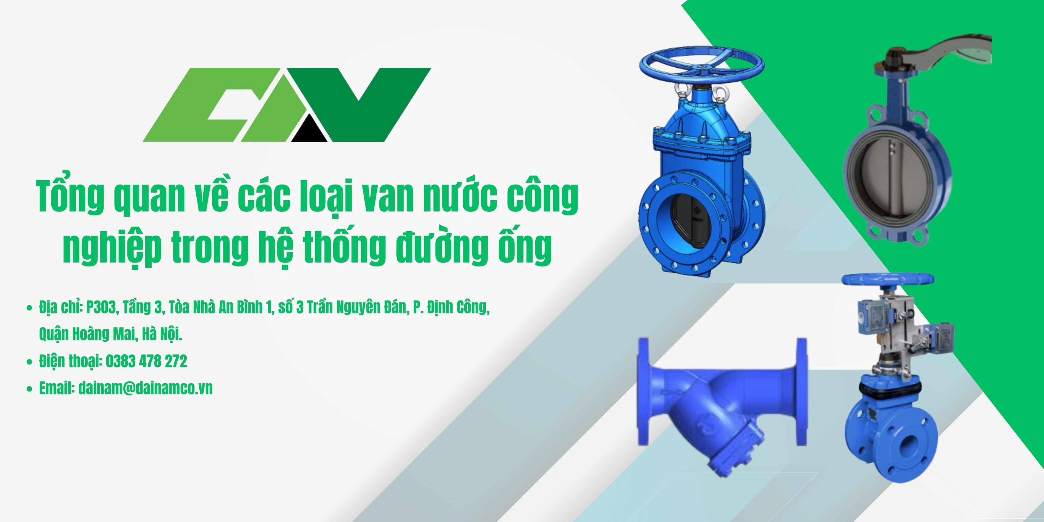 Các loại van nước công nghiệp