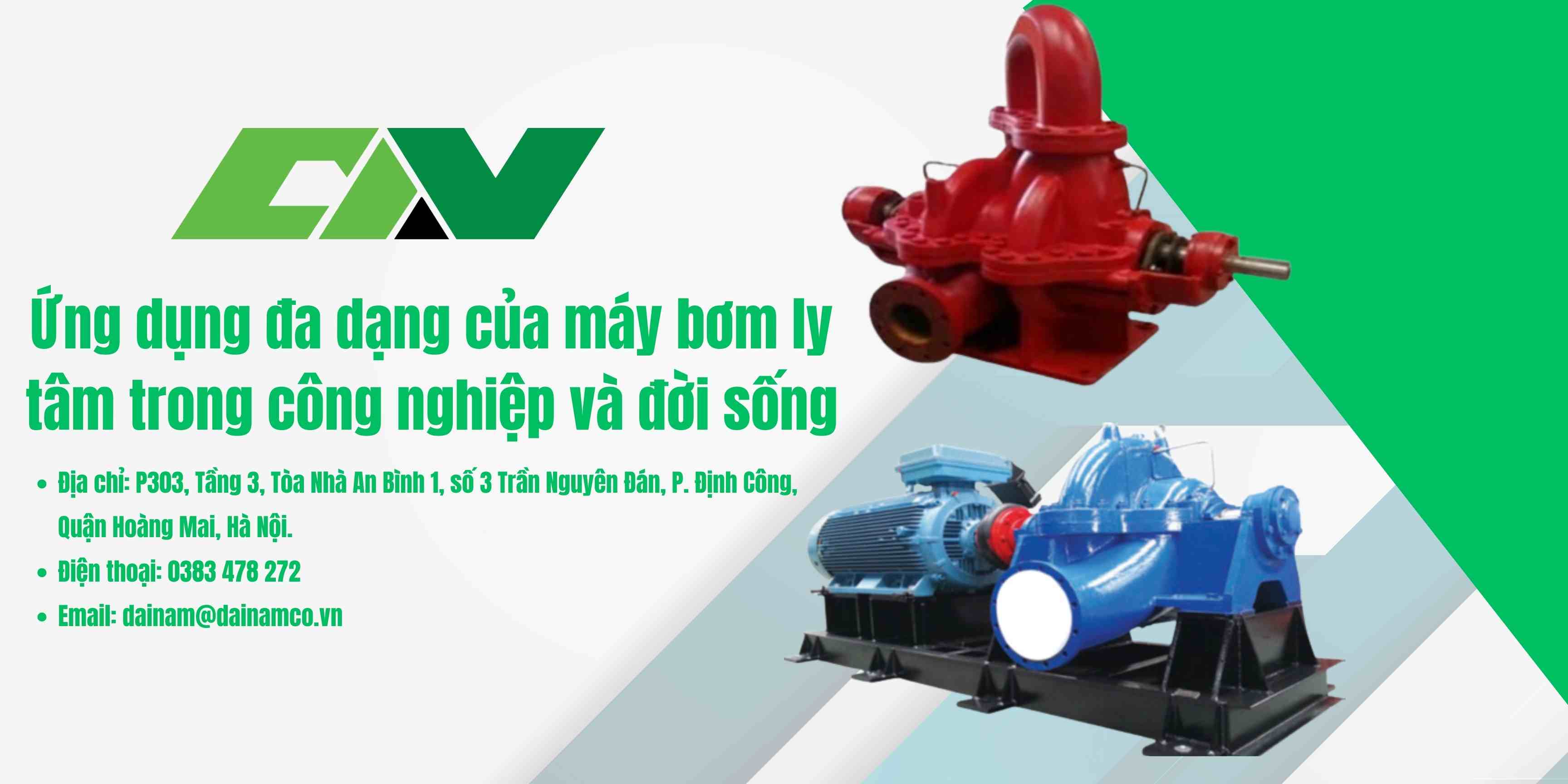 Ứng dụng công nghiệp của máy bơm ly tâm