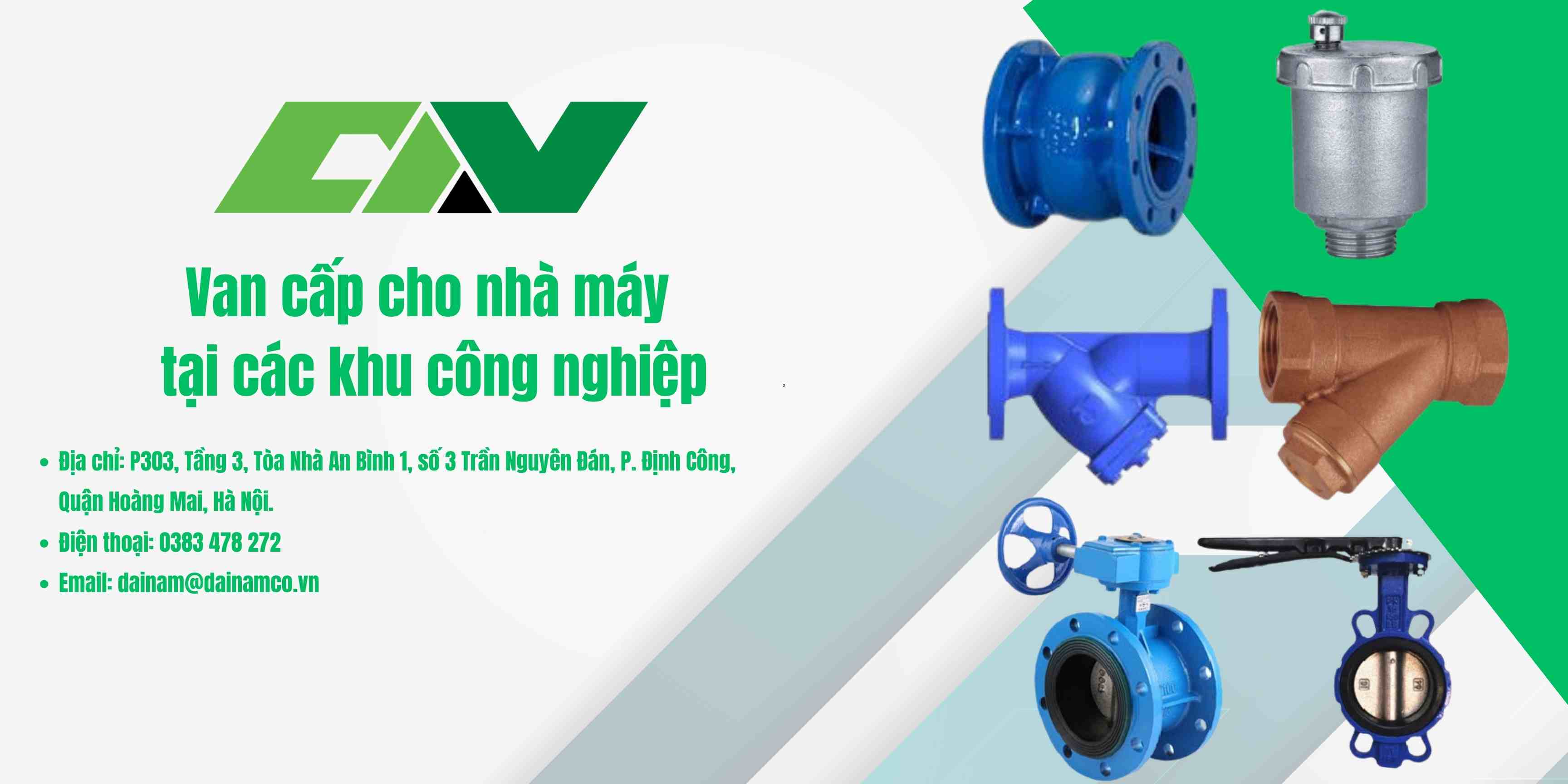 Van cấp cho nhà máy