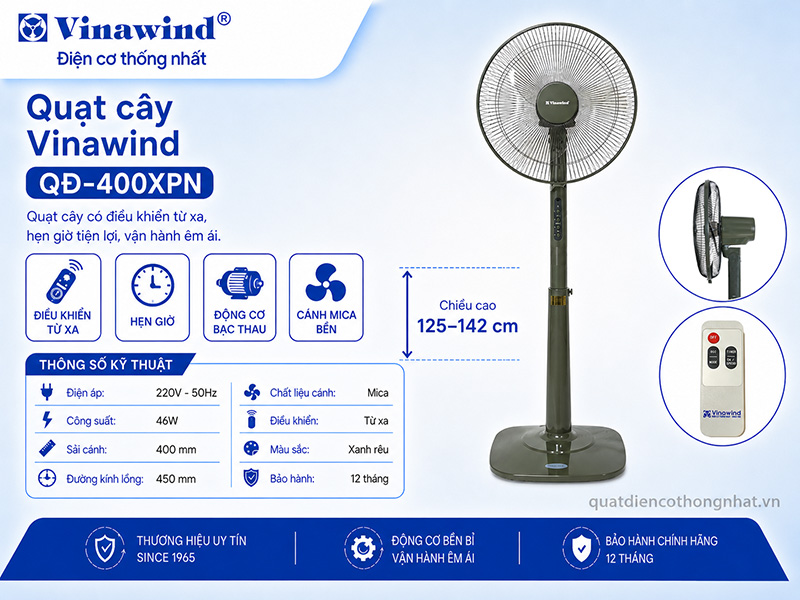 Quạt cây Vinawind QĐ-400XPN
