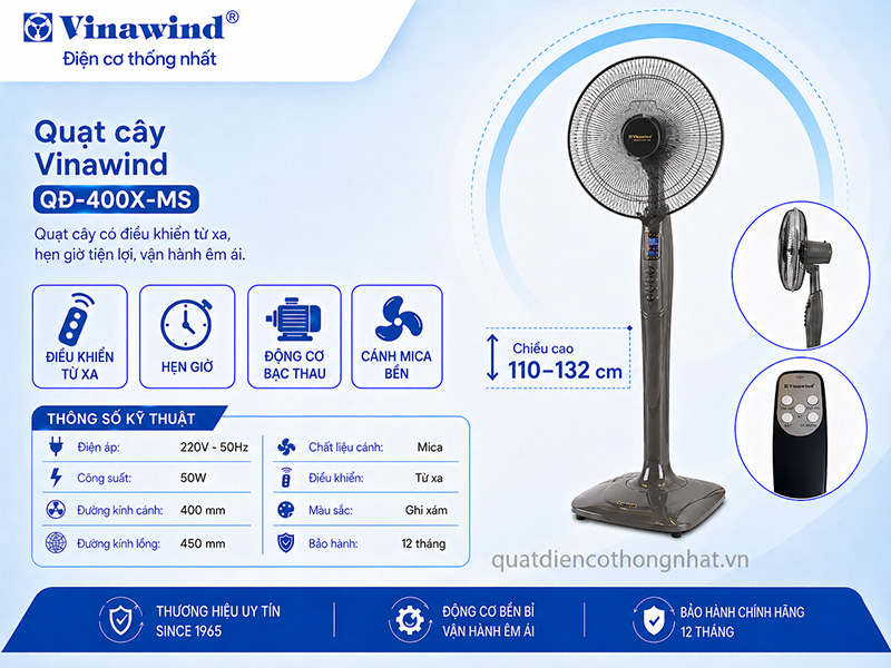 Quạt cây Vinawind QĐ-400X-MS