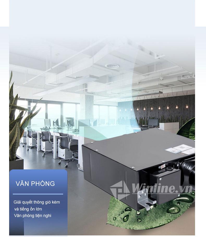 Quạt cấp khí tươi giải quyết thông gió kém, tạo không gian tiện nghi, yên tĩnh