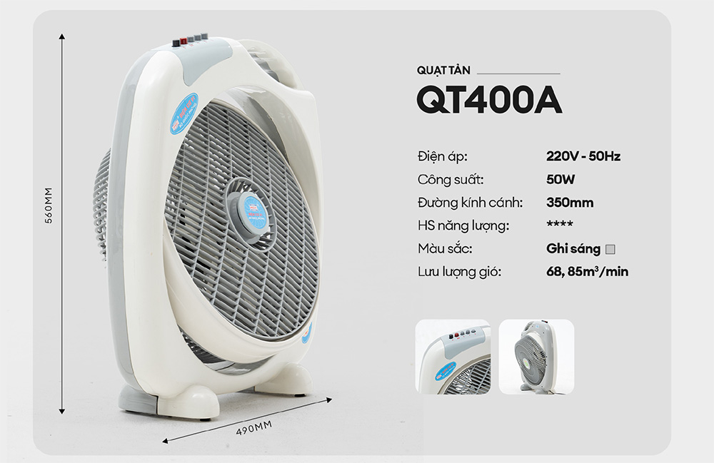 Quạt hộp điện cơ 91 QT-400A