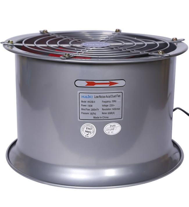 Quạt thông gió tròn HAIKI HK-40B có thân thép mạ kẽm