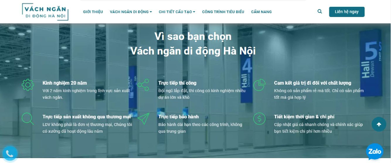 Vách Ngăn Di Động Hà Nội - địa chỉ cung cấp vách ngăn di động có bánh xe uy tín