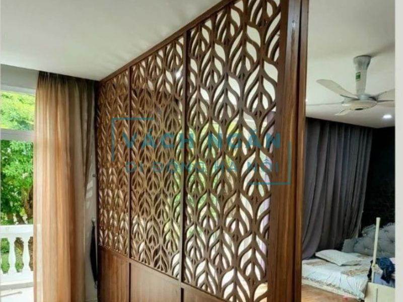 Vách ngăn bằng gỗ lưới