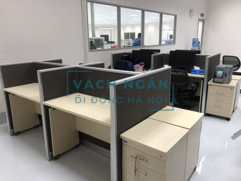 Vách ngăn bằng nỉ liền vách