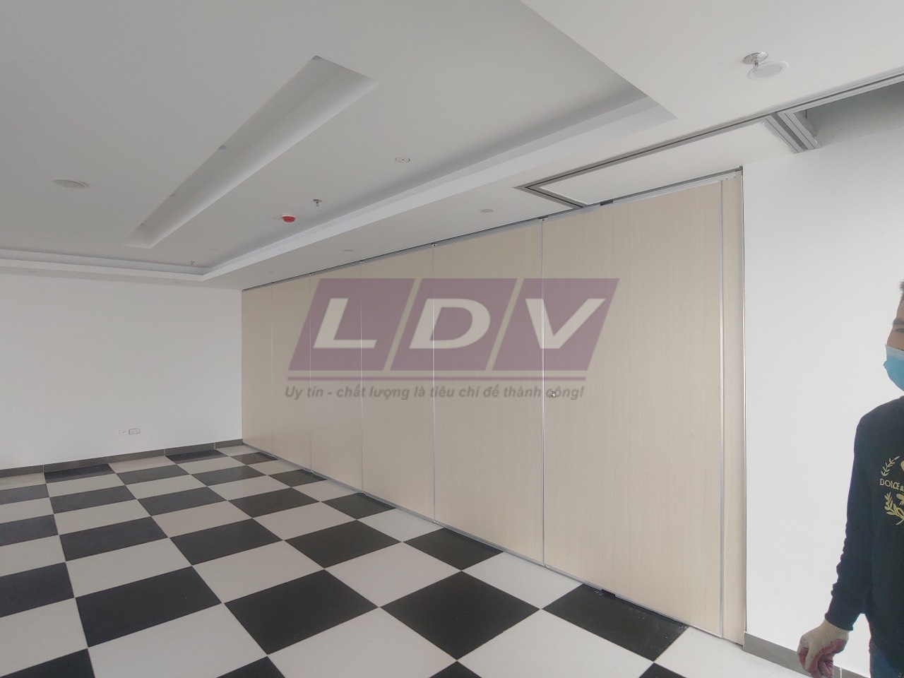 Công trình vách ngăn di động tầng 38 tại trường ĐH Phenikaa, Yên Nghĩa, Hà Đông