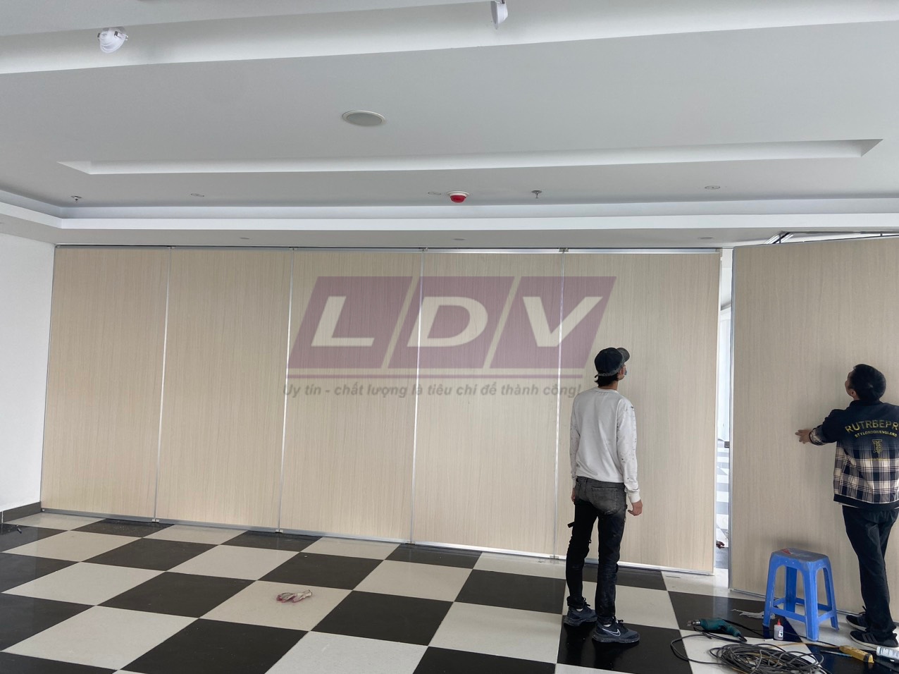 Công trình vách ngăn di động tầng 38 tại trường ĐH Phenikaa, Yên Nghĩa, Hà Đông