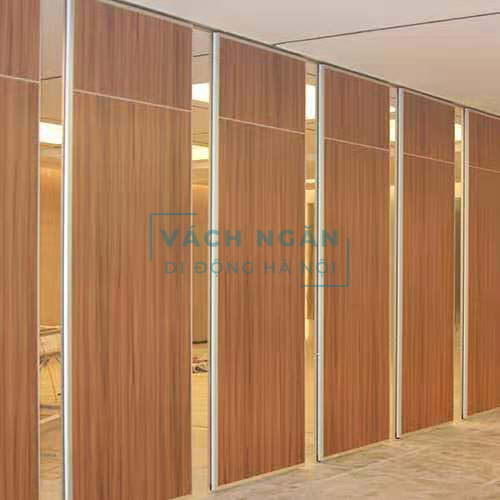 Mẫu vách ngăn di động văn phòng, phòng họp bằng gỗ