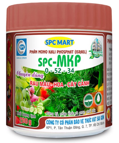 Chai 200gr phân mono Kali chuyên dùng rau màu-hoa -cây cảnh