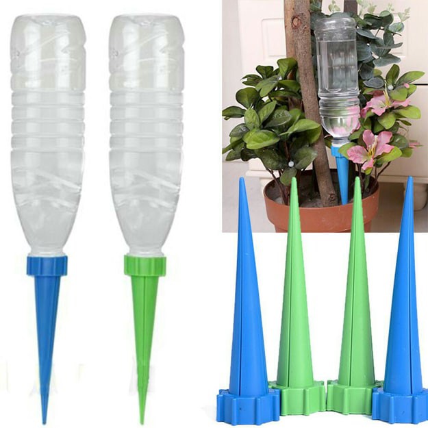 Vòi tưới cây nhỏ giọt tự động gắn chai nhựa tiện dụng