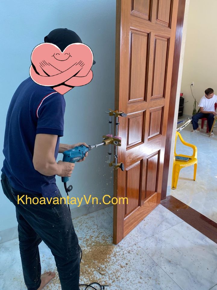 Lắp đặt khóa cửa vân tay điện tử MK10 tại Thủy Nguyên Hải Phòng