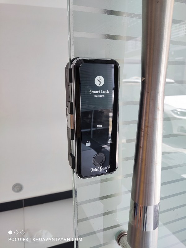 Hình ảnh lắp khóa vân tay thông minh MK179 mở khóa qua điện thoại tại Vinhomes Marina Cầu Rào Hải Phòng