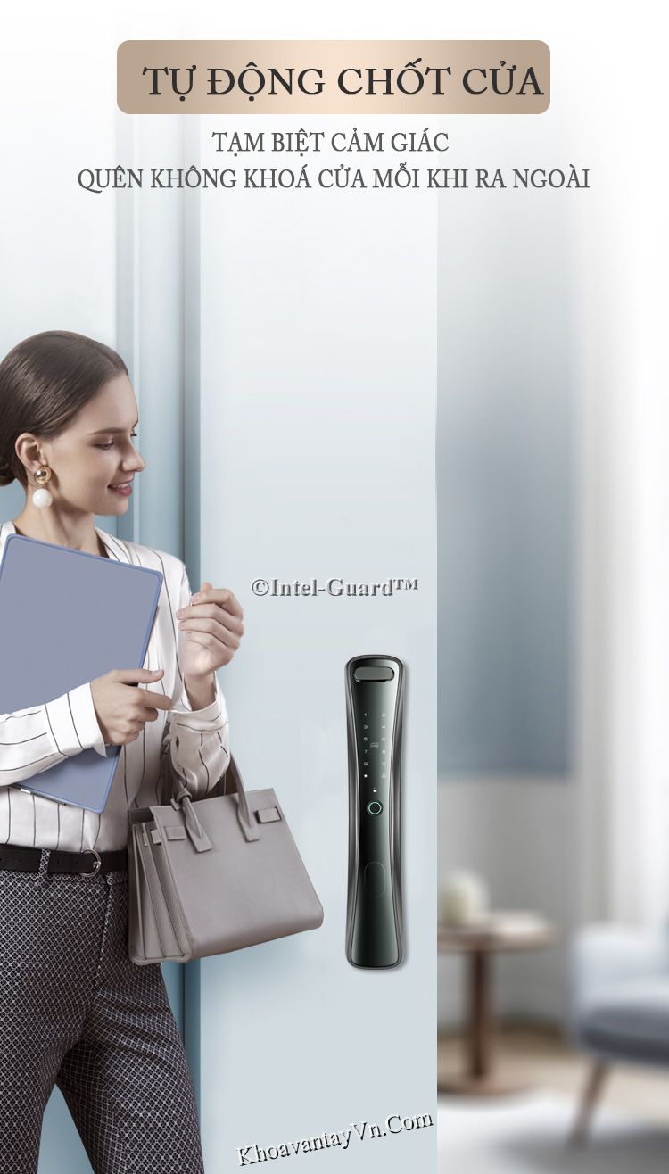 Motor giúp việc chốt hay mở khoá vân tay một cách tự động