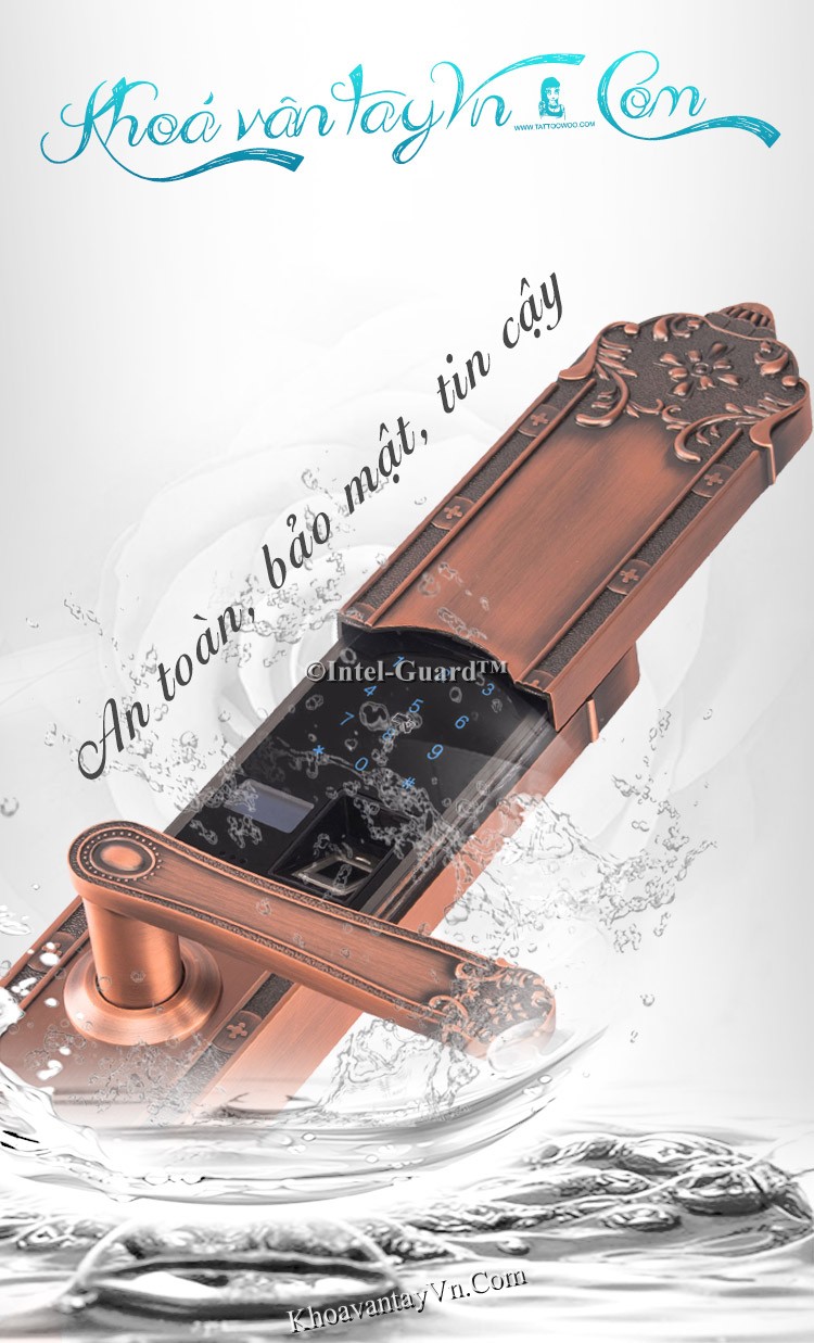 Khoá cửa vân tay tân cổ điển an toàn, bảo mật, tin cậy