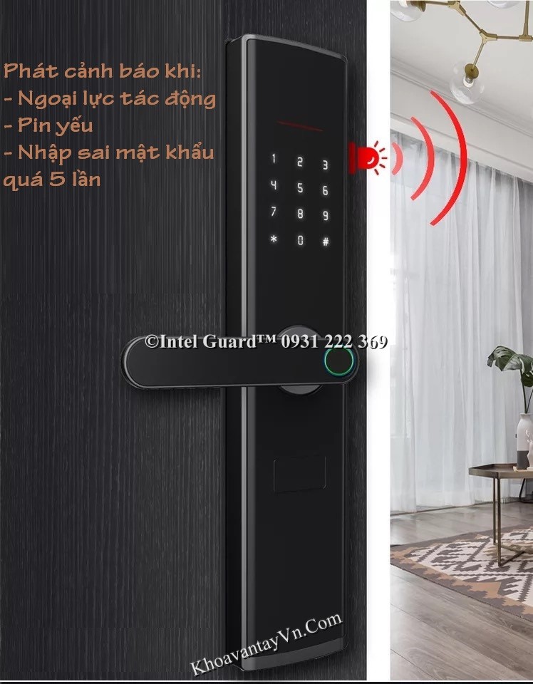 Lắp Khoá cửa vân tay điện tử tại Hải Dương