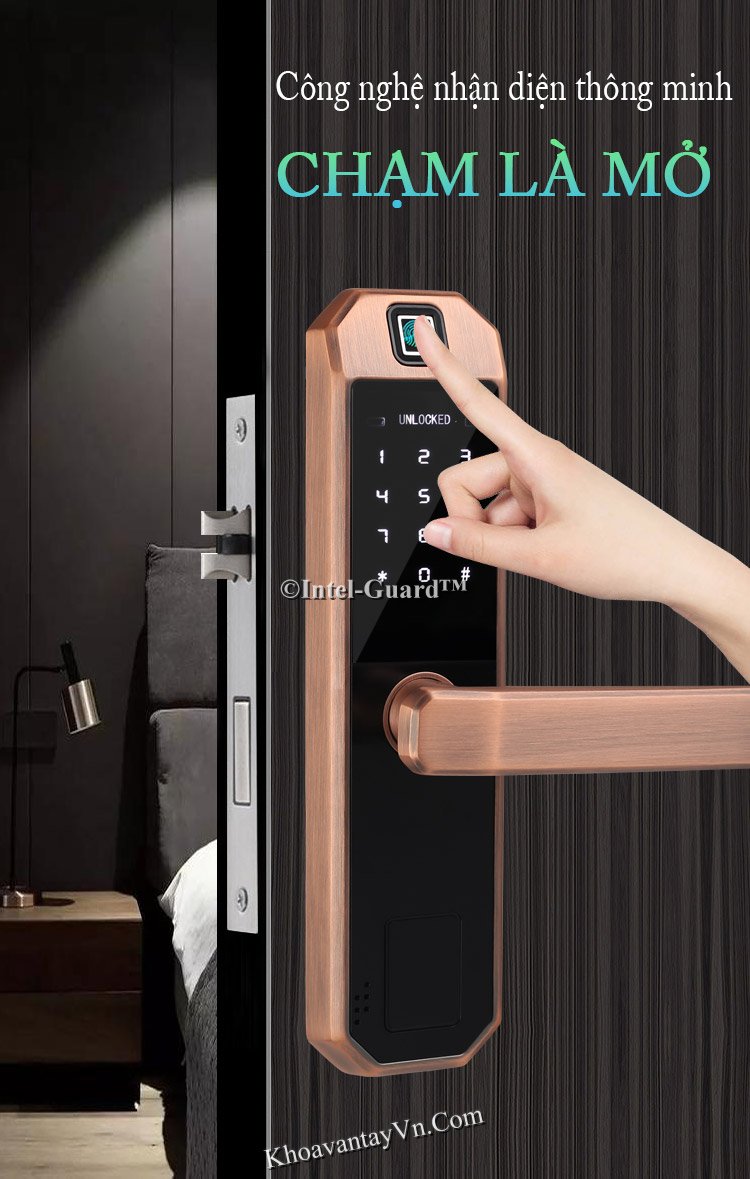 Khoá cửa vân tay thông minh tại Đà Nẵng đáp ứng thời gian mở khoá dưới 0.5s