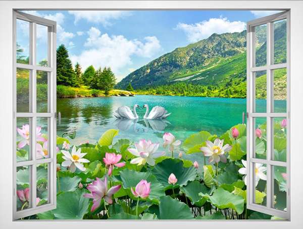 Tạo không gian sống động với tranh cửa sổ 3d đẹp nhất Tạo không gian sống động với tranh cửa sổ 3d đẹp nhất