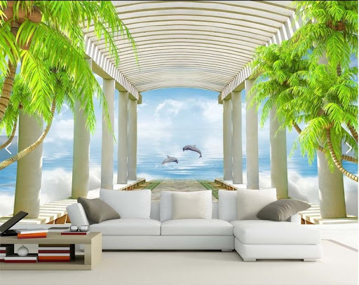 Cách lựa chọn tranh dán tường phòng khách đẹp - hợp phong thủy Cách lựa chọn tranh dán tường phòng khách đẹp - hợp phong thủy