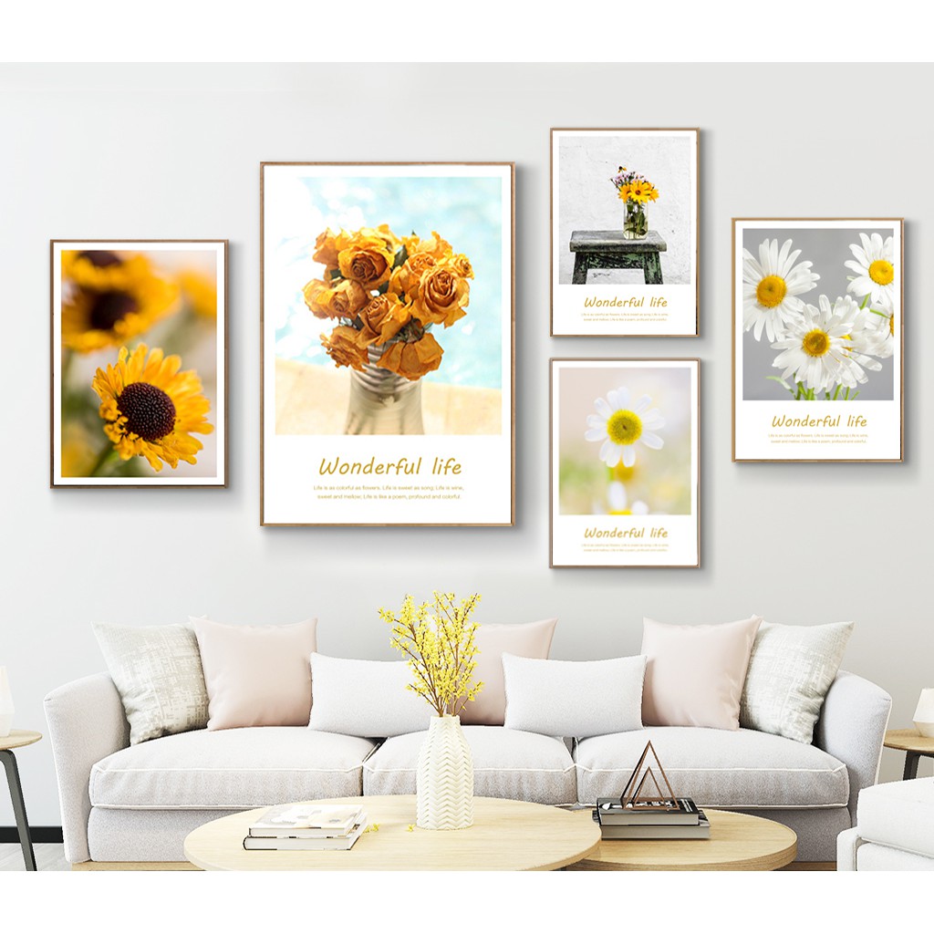 Mẫu tranh canvas hoa cúc giá rẻ, siêu đẹp cho gia chủ Mẫu tranh canvas hoa cúc giá rẻ, siêu đẹp cho gia chủ