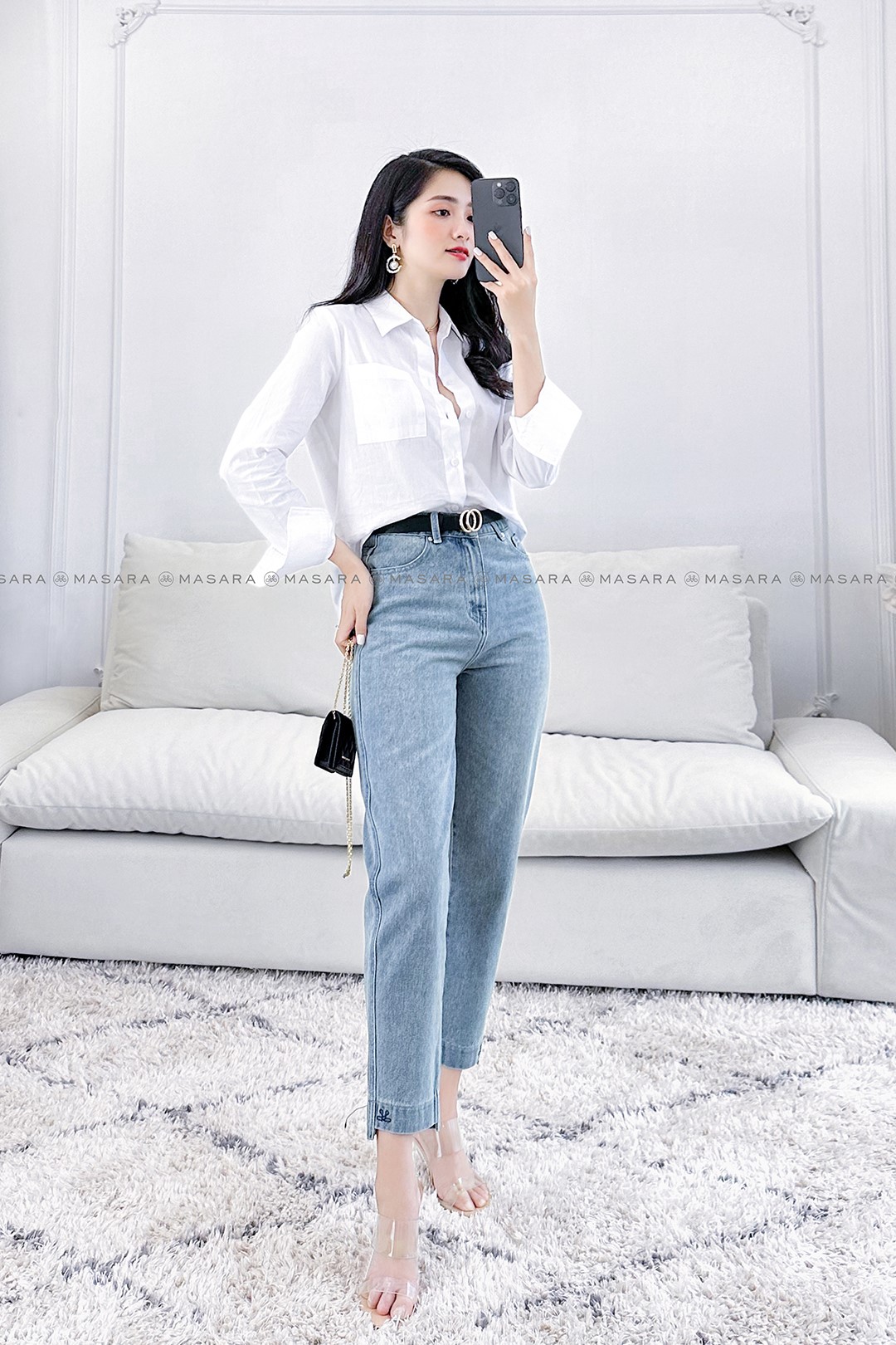 QUẦN JEAN BAGGY LINE THÊU SO-LE