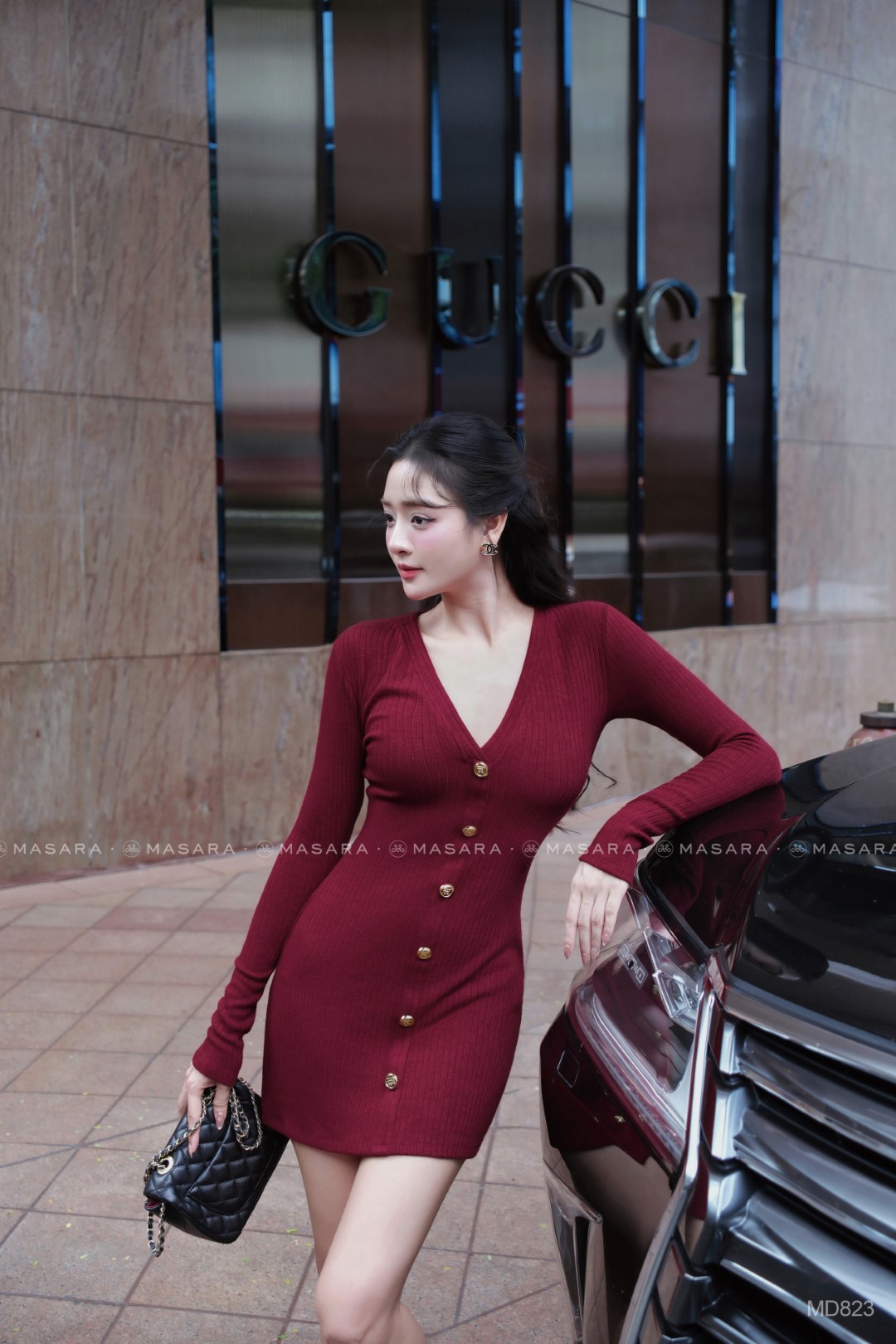 ĐẦM TAY DÀI MD823