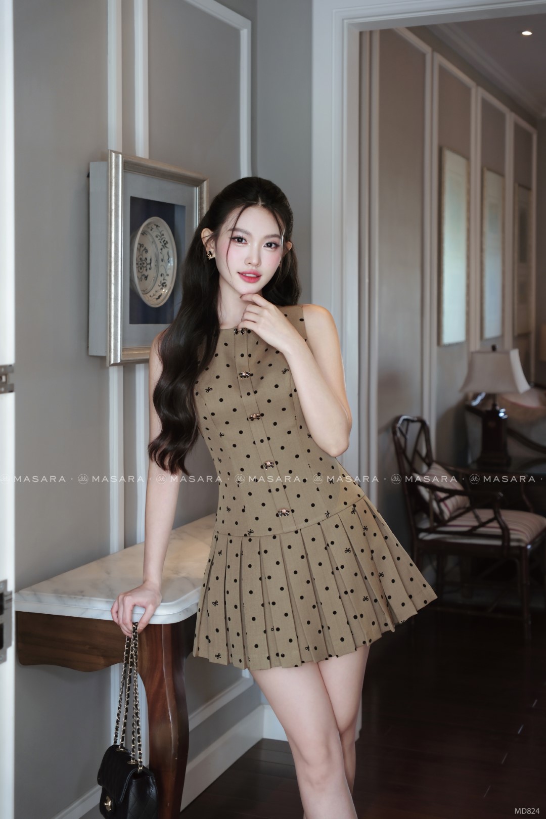 ĐẦM XẾP LY MD824