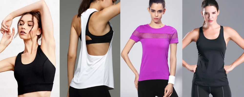 Các kiểu áo tập gym cho nữ