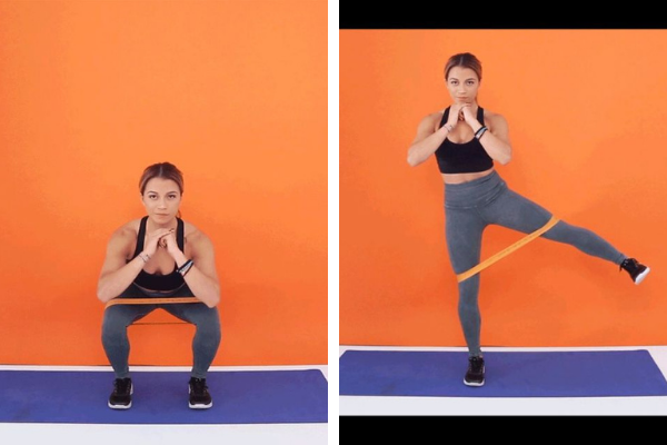 Bài tập Squat to Lateral Leg Lift