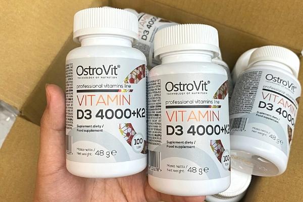 Ostrovit Vitamin D3 4000 + K2 100 viên
