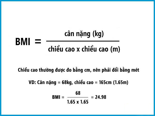 công thức tính bmi