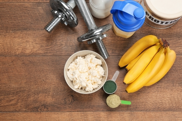 Kết hợp whey protein và chuối