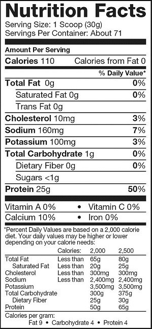 ISO 100 5lbs 2.27kg