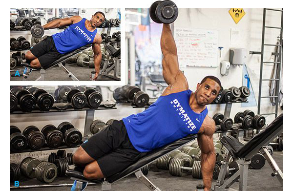 Bài tập vai One- Arm Incline Lateral Raise