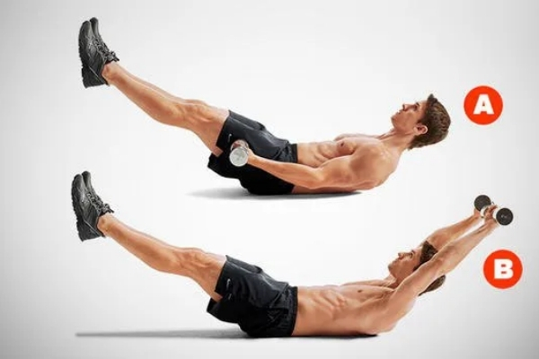 Dumbbell Hollow Body Hold