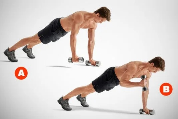 Pushup-position curl