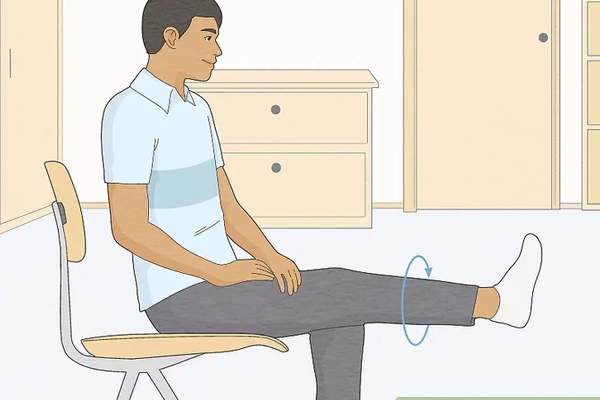 Bài tập xoay chân vòng tròn