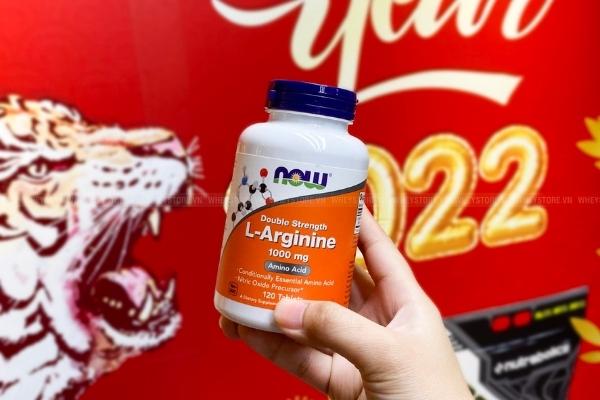 Now L-Arginine chứa 1000mg L-Arginine mỗi lần dùng